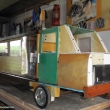 autobus v d�ln� p�i stavb�